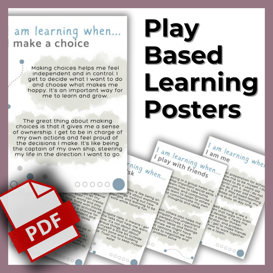 Play-Based Learning Posters: Parent-Friendly Posters Explaining the Learning in the Child's Voice
