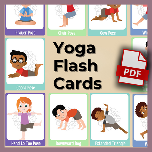 Yoga Pose Flash Cards for Children -  fun and interactive way to introduce yoga to young minds!