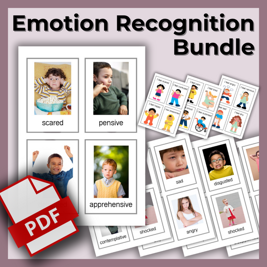 Digital Emotion Recognition Flash Cards Set: Inclusive, Engaging, and Educational