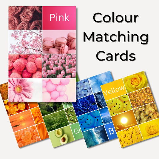 Colour Matching Cards Digital Printable. Ignite Colorful Learning with Children for Parents and Educators
